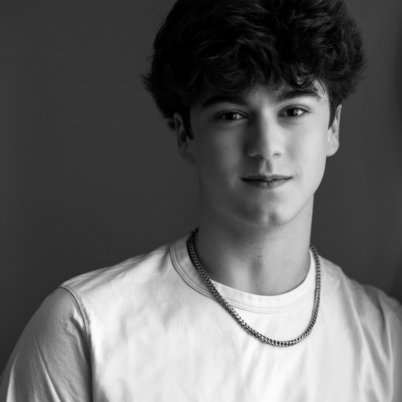 Theatrical headshot for model portfolio